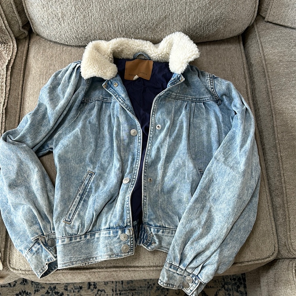 American Eagle 80s bomber jacket